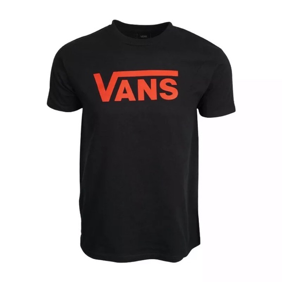 red and black vans shirt